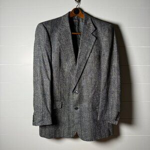 Christian Dior Monsieur Blazer Jacket Men's 100% Silk, Fully Lined Gray/Black